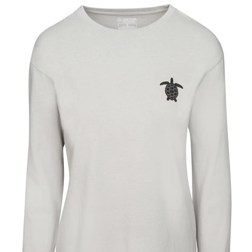 Sand Cloud SEA TURTLE GRAY ECO Long sleeve tee